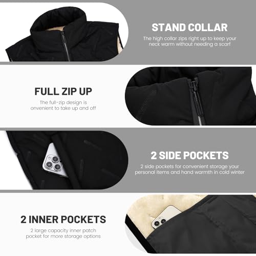 MANLUODANNI Men's Lightweight Running Vest Windproof Sleeveless Outerwear with Pockets3