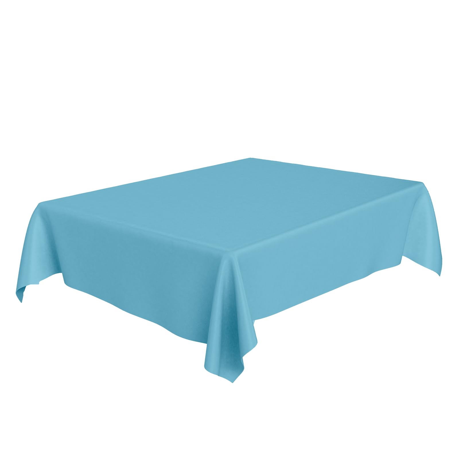 Aex Sky Blue Disposable Tablecloth – Waterproof 54" × 72" Plastic Table Cover, Party Tablecloths For Weddings, Birthdays & Picnics – Easy Cleanup Table Cloth