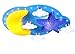 Produktbild Deckenleuchte Mond Sterne Wolke LED Lampe Blau Kinderlampe Kinderzimmerlampe Holz Kinder Zimmer Schlafzimmerlampe Kinderleuchte Decken Modern Deckenlampe Leuchten Für Kinderzimmer Babyzimmer 73CM