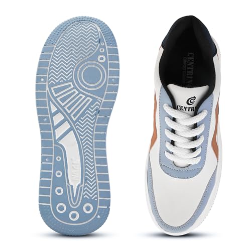 Image of Centrino Gym Casual Sneakers for Man | Shoes for Men Stylish | Lightweight Lace-Up Canvas Walking Shoes | Cushioned Insole | Breathable Comfortable | Anti-Skid Sole | Mens Sports Sneaker Shoes Daily (9537)