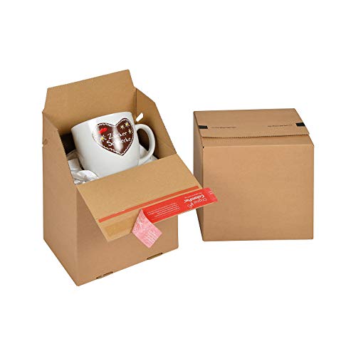 Preisvergleich Produktbild ColomPac Paket-Versandkarton"Eurobox", Gráe: S, braun