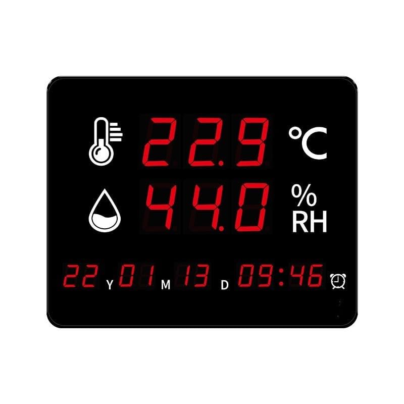 Digital Temperature and Humidity Monitor, LED Display with Date Time, Wall/Table Mount, -40°C to 80°C Range-image-6