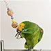 CULER Pet Juguetes Colgantes De Perlas De Aves Periquito Escalera Oscilación Taladro del Arco Iris Periquito Escalera Hamster Nido De Pájaro Rattan Chew Toy