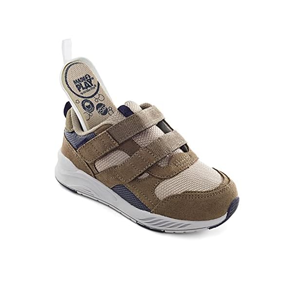 Stride Rite Boys Made2play Brighton-Adaptable Athletic Sneaker, Taupe, 12.5 X-Wide Little Kid US, Taupe, 12.5 X-Wide Little Kid - Image 3