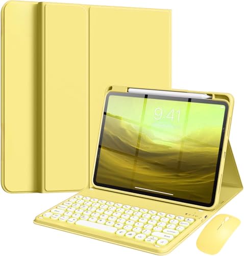 NUWONAYA }EXt L[{[hP[X iPad Air 11C` (M3 2025/M2 2024)/Air 4/5/Pro11(2022/2021/2020)p LfB[EhL[ }OlbgEL[{[hP[X yVz_