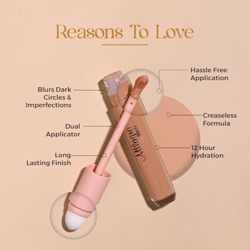 Image of Milagro Beauty Premium Wizard Concealer (6 ml) | Full Coverage, Matte & Poreless, Easily Blendable | Longlasting Creaseless Formula Covers Dark Spots | Highlighting & Contouring | All Skin Type (Fair)