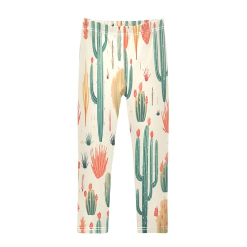 Bolaz Toddler Girls Leggings Printed Yoga Pants Leggings -311- Cactus for Kids