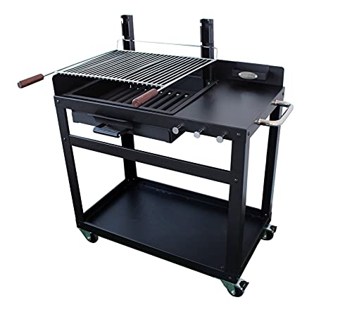 Imor - Kit Carro Y Barbacoa De Jardín De Carbón Y Leña Avilés