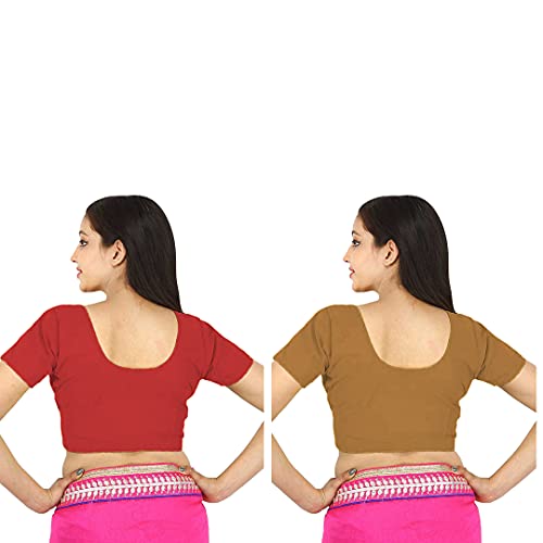 Image of Namita Women's Rubia Cotton Solid Half Sleeve Blouse