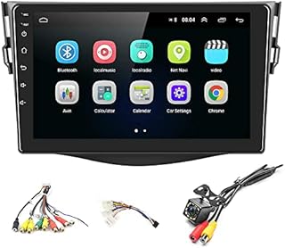 UNITOPSCI Android 9.1 Car Stereo for Toyota RAV4 2007-2011 Navigation Stereo Double Din Car Radio 9'' HD Touch Screen 1G 16G GPS Navigation WiFi Bluetooth FM Radio USB Mirror Link + Backup Camera