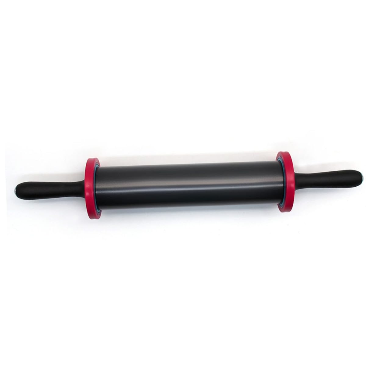Verstellbarer Teigroller Edelstahl mit Abnehmbaren Ringen 48cm Backzubehör für Pizza Kuchen Gebäck Pasta Zufälliger Stil