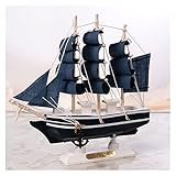 Kreatives Piratenschiff Aus Holzsegel Im Mediterranen Stil For Den Schreibtisch Zu Hause DIY-Sammlung(A)
