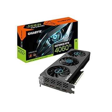 GIGABYTE Placa de vídeo GeForce RTX 4060 Ti Eagle OC 8G, 3 ventoinhas WINDFORCE, 8GB 128-bit GDDR6, GV-N406TEAGLE OC-8GD placa de vídeo