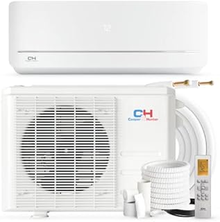 Cooper & Hunter 12,000 BTU, 115V, 20 SEER Ductless Mini Split AC/Heating System Pre-Charged Inverter Heat Pump with 16ft Installation Kit