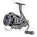 Okuma Acuador 4BB Steel Drive Lightweight Freshwater Spinning Reel, ACU-3000A, Black