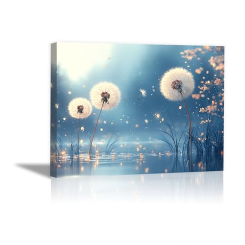 TODOAA Plantas Flores cuadros bohemios modernos Hermoso mural de flores Comedor, Pasillo, Dormitorio, Cuadro Decorativo Abstracto Cuadros SalóN（azul-20x30cm Enmarcado