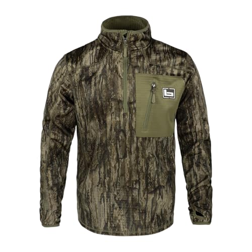 Banded Men's Mid-Layer 1/4 Zip Fleece Pullover, Warm Soft Outdoor Hunting Shirt w/Insulated Brushed Interior & Elastic Cuffs, Legacy, X-Large