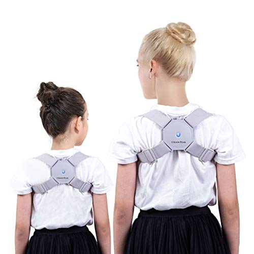 Smart Posture Corrector for Adults and Kids, Universal Sensor Posture Corrector, Intelligent Posture Reminder, Vibrate to Improve Posture, Slouch Humpback Brace for Women and Men (Grey)
