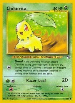Pokemon - Chikorita (54) - Neo Génesis