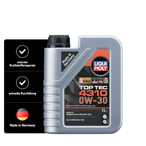 LIQUI MOLY Top Tec 4310 0W-30 | 1 L | Synthesetechnologie Motoröl | Art.-Nr.: 3735