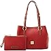 Dooney & Bourke Handbags and Accessories, Pebble Grain Leather Briana Small Shoulder Bag with Wristlet Pouch - Red