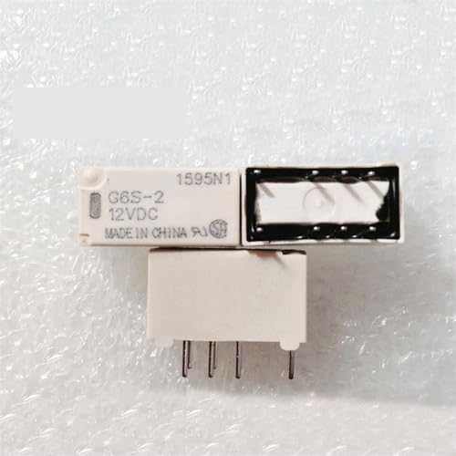 Relé de señal G6S-2-12VDC con 8 pines y 2A para conmutación electrónica estable 4