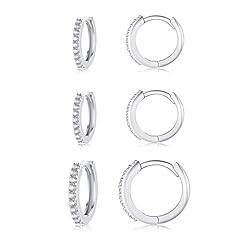 3 Pairs(8mm*2+10mm*1)-Silver