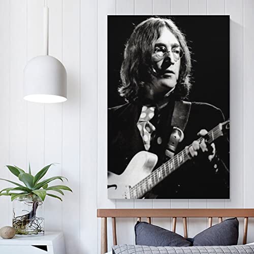 John Lennon Poster sur toile vintage avec peinture à suspendre pour chambre à coucher, salon, décoration esthétique 50 x… - Les Beatles, Paul McCartney, John Lennon, RIngo Starr, George Harrison John Lennon Poster sur toile vintage avec peinture à suspendre pour chambre à coucher, salon, décoration esthétique 50 x… – Image 6