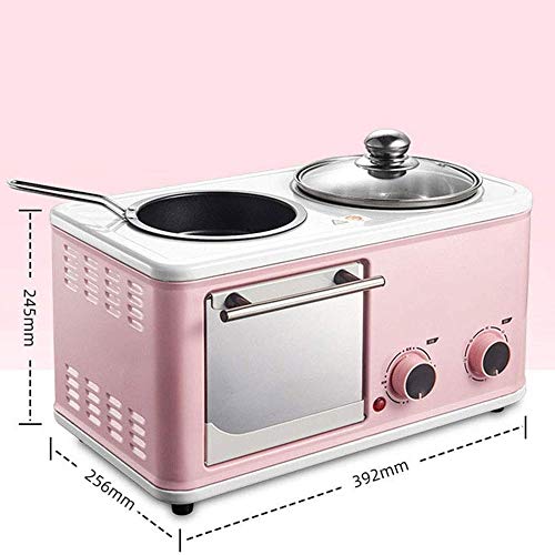 YWAWJ Brotbackautomat, Multi-Funktions-Frühstück Maschine Removable - DREI in einem Fried Roasting Startseite Frühstück… – Bild 3