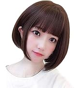 ダークブラウン ショートボブウィッグ Amazon.co.jp: 【抗がん剤経験者が開発】Dazzle 医療用 ウィッグ