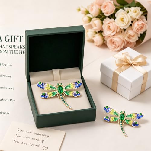 Image of Fashion Dragonfly Booch Pin Jewelry Gift for Women