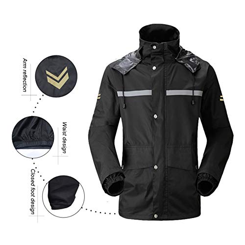 Traje impermeable para lluvia con capucha para hombre y mujer miniatura 4