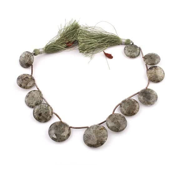 Quartz rutilé vert en perles naturelles pour créer un bijou porte-bonheur unique SB3812
