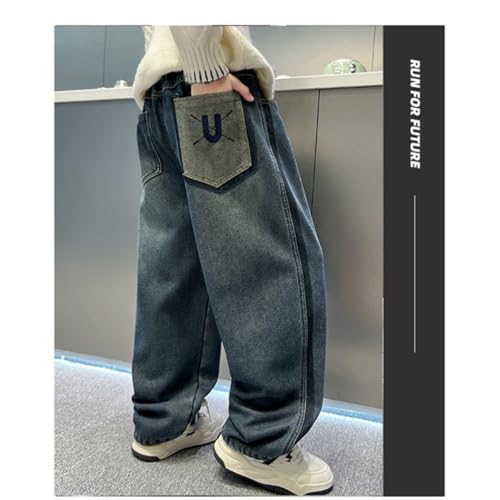 Boys Athletic Cargo Pants Comfortable Elastic Waist Trousers for Active Kids Suitable for Outdoor Play and Daily4