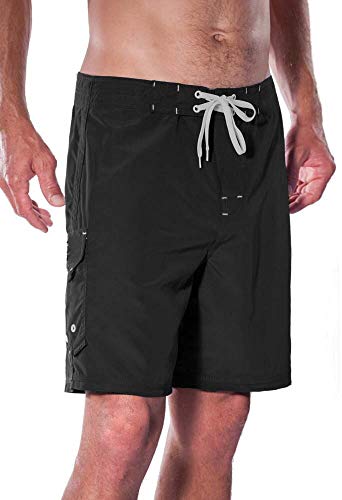 Maui Rippers Men's 19" Stretch Boardshorts Black (34)