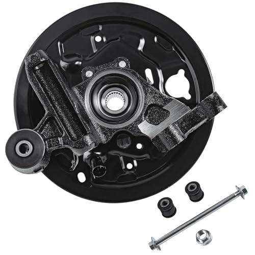 Image of Detroit Axle - Rear 2pc Steering Knuckles for 01-08 Subaru Forester 2001 2002 2003 2004 2005 2006 2007 2008 Steering Knuckles & Wheel Hub Bearing Assembly Replacement