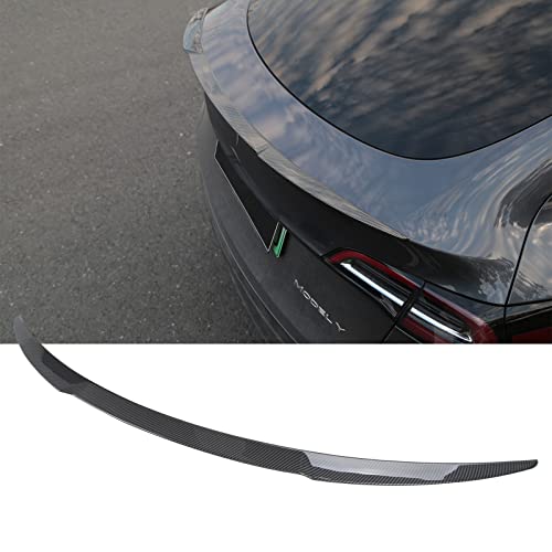 Rear Spoiler For Tesla Model Y 2023 2022 2021 Rear Trunk Spoiler Wing Carbon Fiber Pattern Spoiler Wing #TOP11