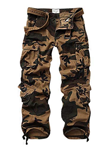Image of AKARMY Men's Relaxed Fit Cargos