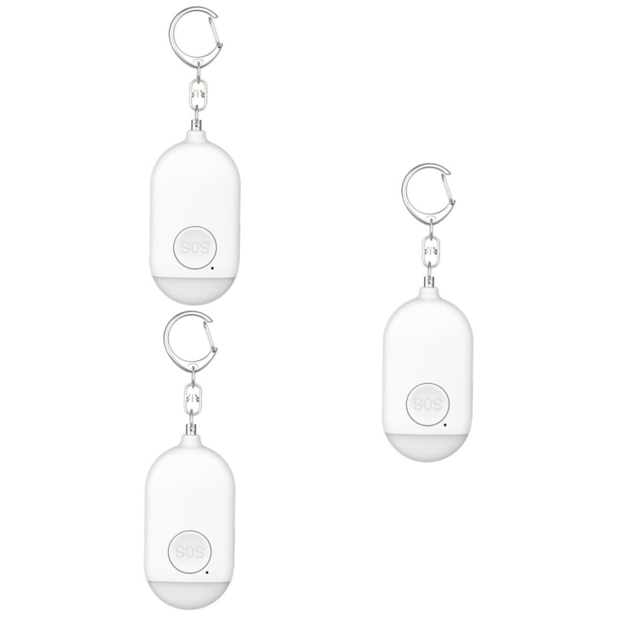 jojofuny 3 Piezas Alarmas Personales para Mujeres Mini Alarma Segura Alarma De Emergencia Alarmas De Seguridad Llavero Alarma De Seguridad Personal Alarma De Seguridad para Ancianos para