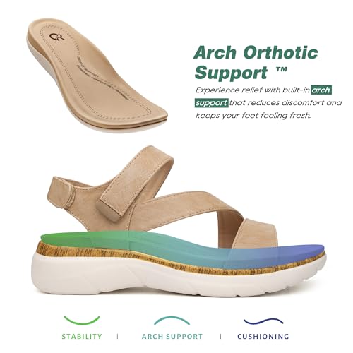 Women Arch Support Sandals Orthotic Comfortable Walking Sandals3