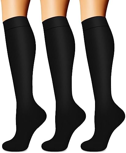 Copper Compression Socks Women & Men Circulation(6 pairs) - Best for Running, Nursing, Hiking, Recovery & Flight Socks