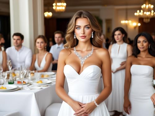 Wedding Bridal Bridesmaid Austrian Crystal Rhinestone Jewelry Sets Statement Choker Necklace Earrings Bracelets Sets for Wedding Party Prom4