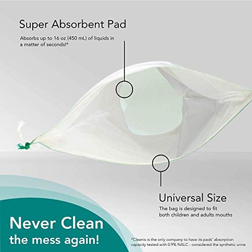 Carebag Vomit Bag with Super Absorbent Pad, 20 Count
