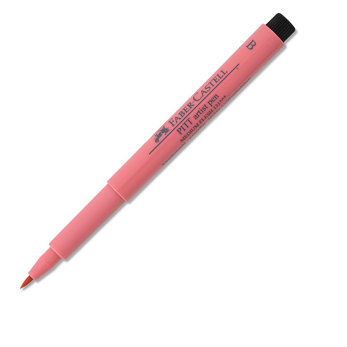 Faber-Castell Art & Graphic Pitt Artist Pen Brush India Ink, Coral, Single, for Art, Craft, Drawing, Sketching, Home, School, University, Colouring โ image 1