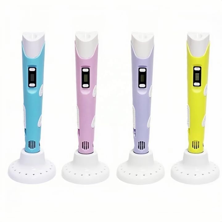 Image of Magicwand【with Adaptor】| 3D Printing Pen with LCD Display【165 Metre Filaments】【Pack of 1】