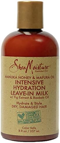 Sheamoisture Hydration Hair Milk for Dry Hair Manuka Honey and Mafura Oil to Hydrate and Style Hair 8 oz