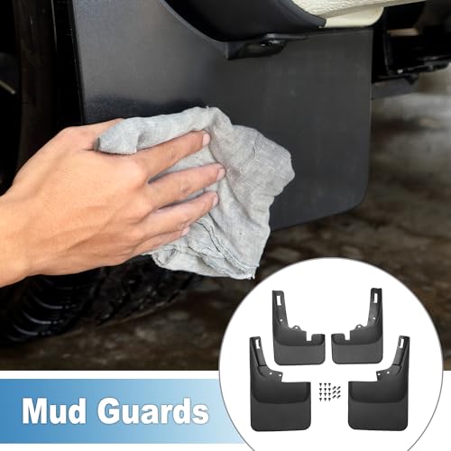 Image of Mud Flap Splash Guard with Mount Accessories Front & Rear Side Mud Guard for Ford F150 2022-2024 (Set of 4)