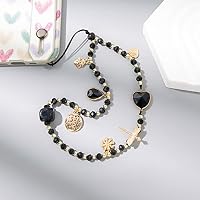 Handy-Armband Mit Erdbeer-Charm & Perlen – Anti-Verlust-Schlüsselband In Rosa, Kurze Länge, Kawaii Geschenk