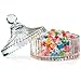 Rachel's Choice Glass Covered Storage Jar Candy Dish Box (Diameter 5.3")