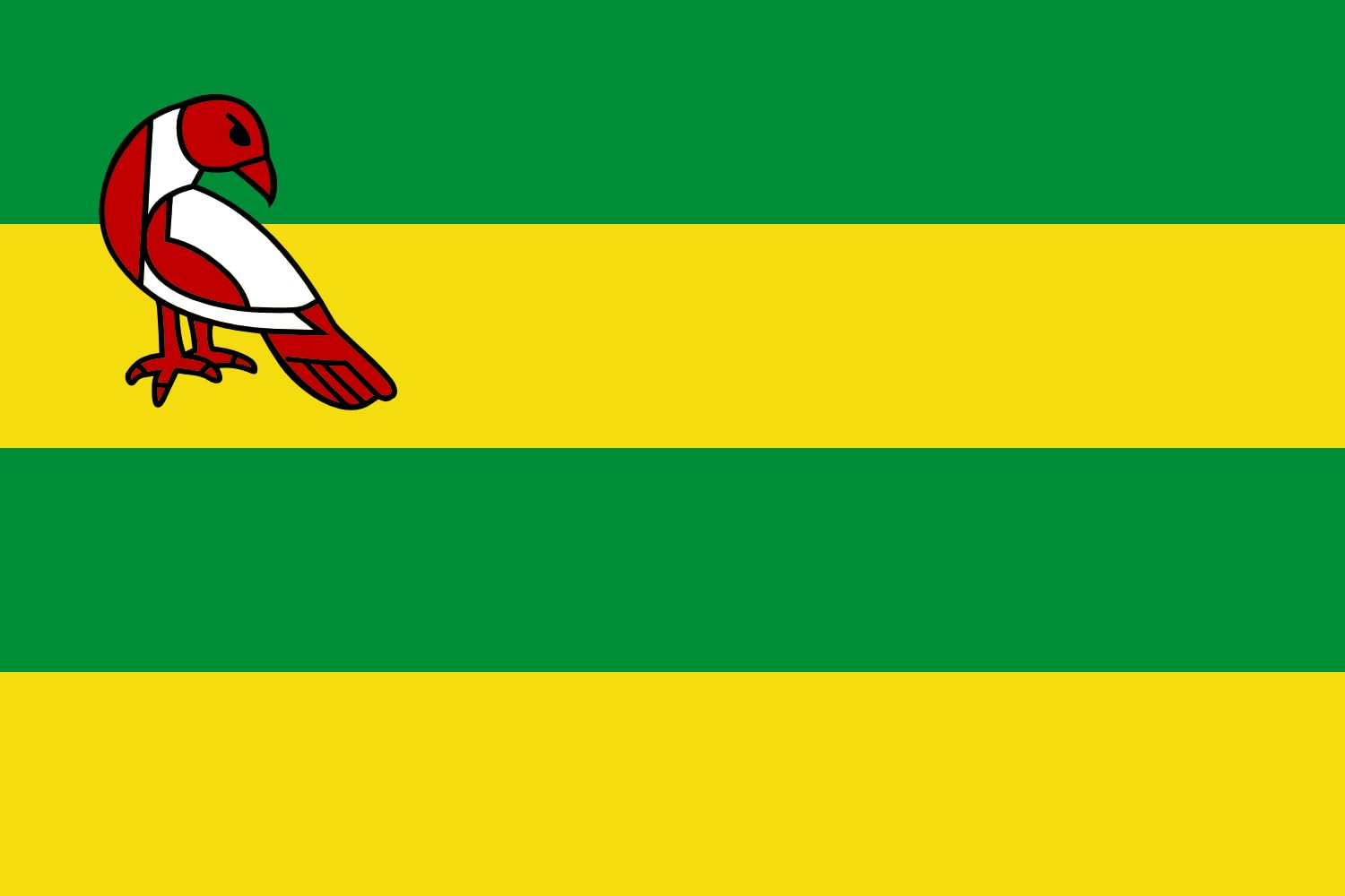 Grand drapeau Hindeloopen de la SV Hielpen Garuda en tissu résistant pour mât
